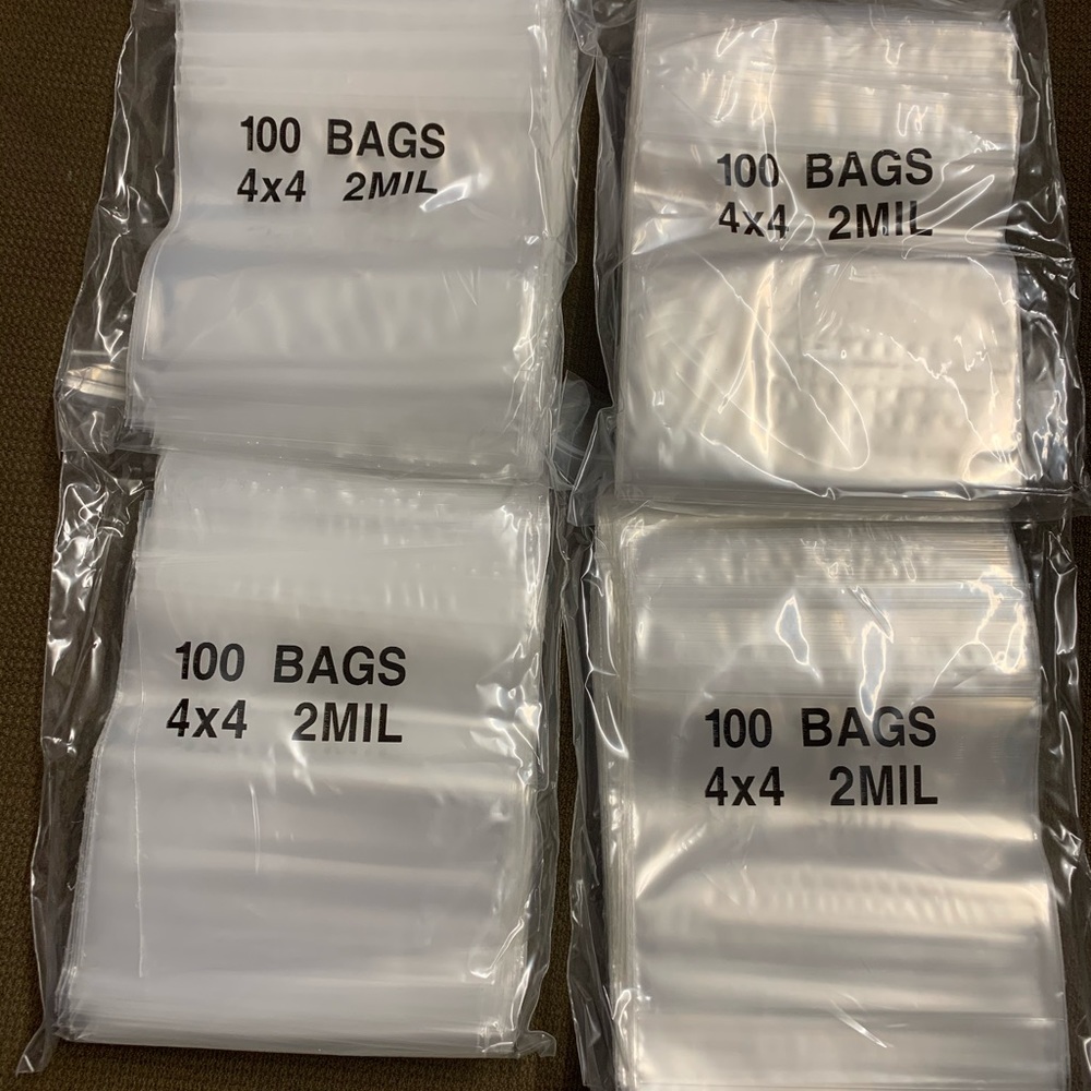 Price for 400 bags ziploc size 4x4 inches